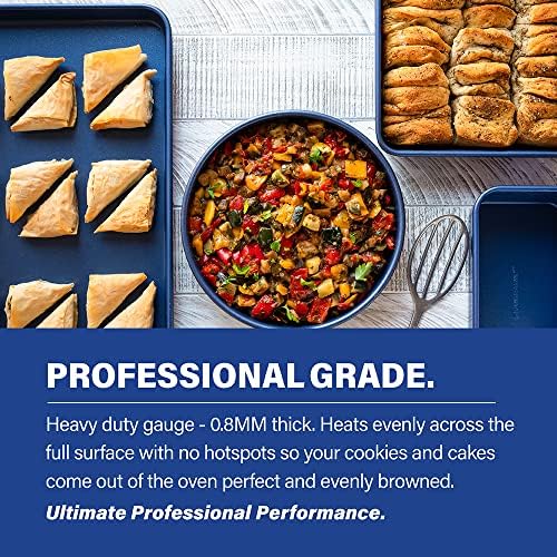 Granitestone Blue Nonstick 9.7in x 5.75in x 2.8in Loaf Pan, Oven Safe up to 500F, Dishwasher Safe
