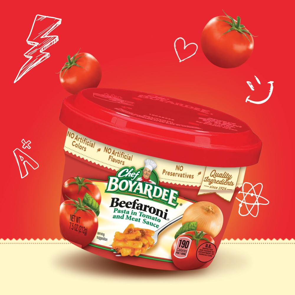 Case of Chef Boyardee Microwave Beefaroni (12 Total)