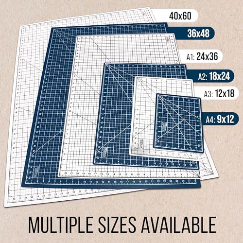 U.S. Art Supply 40" x 60" Self-Healing Cutting Mat 5-Ply - Double-Sided Green/Black Craft Mat, Non-Slip Cutting Mats for Crafts, Sewing, Quilting, Scrapbooking | Double-Sided Green/Black Craft Mat, Non-Slip Cutting Mats for Crafts, Sewing, Quilting, Scra…