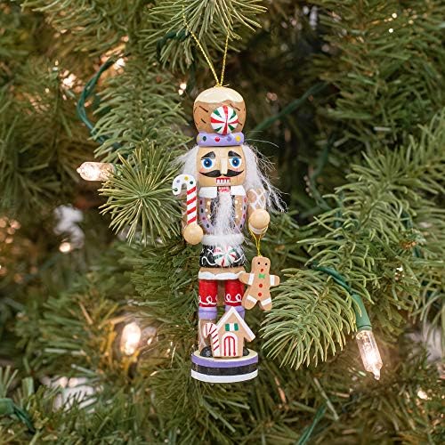 Kurt S. Adler Gingerbread Man Nutcracker Ornament 5 inch Wooden Christmas Decoration