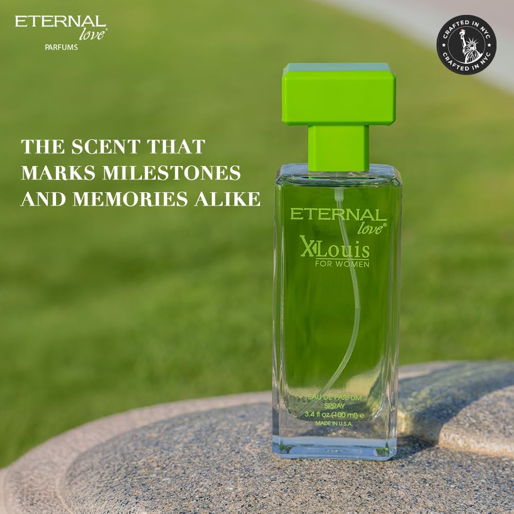 Eternal Love for Women - Long Lasting Eau de Parfum Spray - Premium Floral Fragrance with Peach & Sandalwood - Soft Feminine Scent - 3.4oz