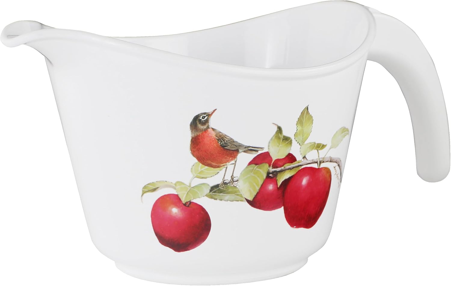 Reston Lloyd, Batter Bowl With Pour Spout, Non-Slip Base, Erogonomic Space Saving Detachable Handle, 2 QT Heavy Duty BPA-Free Microwave & Dishwasher Safe, Plum