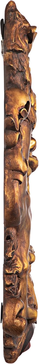Design Toscano Heraldic Royal Lions Coat of Arms Wall Sculpture, 30 Inch, Full Color