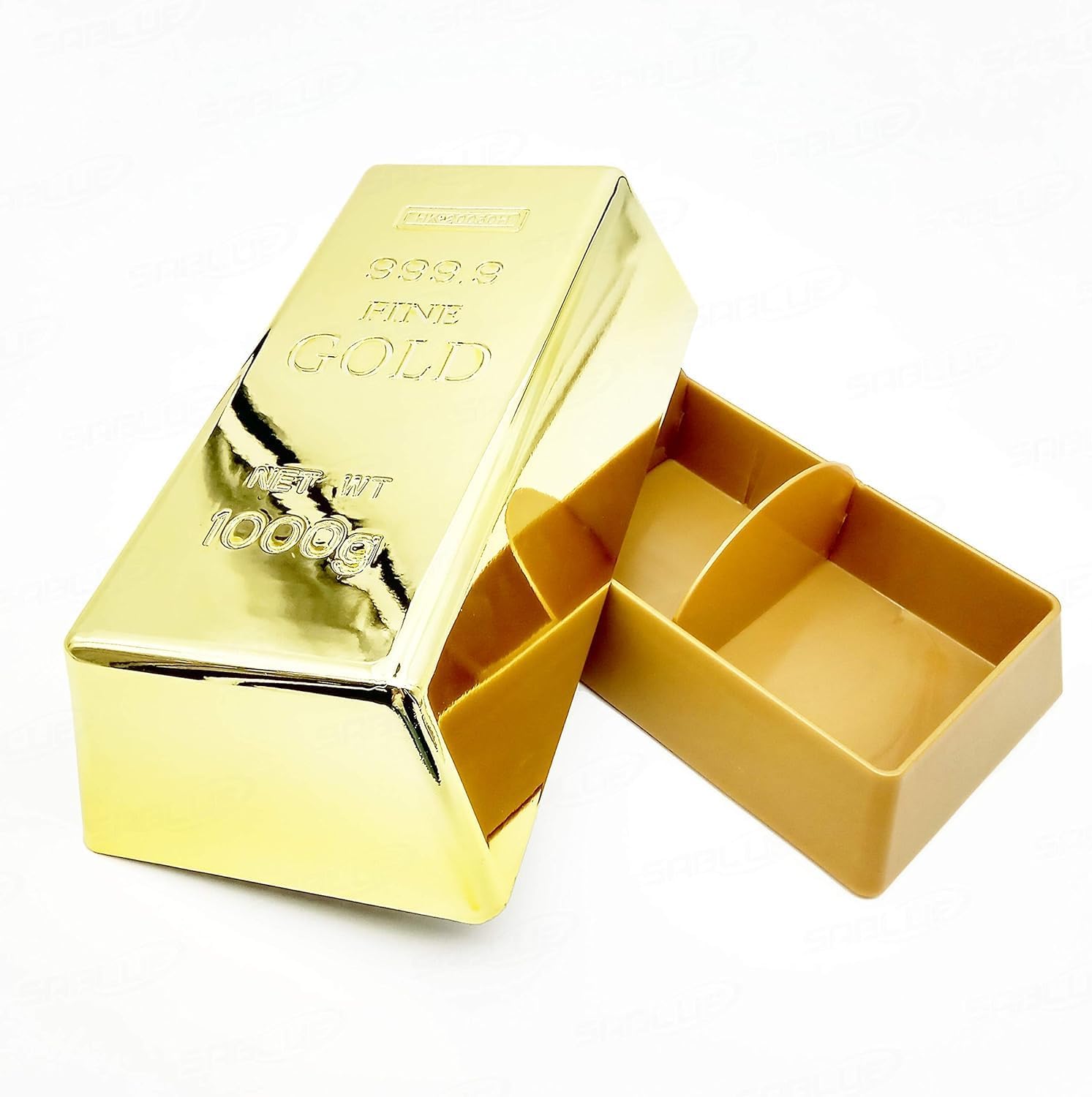 SABLUE Replica Gold Bar Fake Brick Bullion Plastic Event Party Supplies Decorations Centerpieces(L)