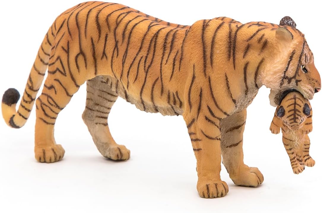 Realistic Tigress and Her Cub Figurine, Wild Life Collection