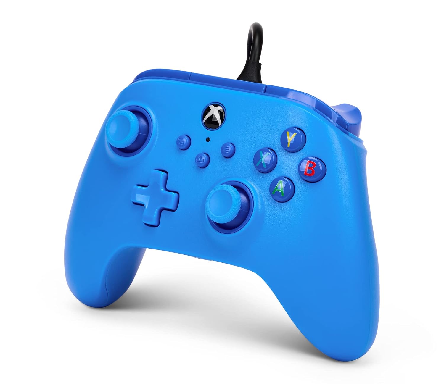 PowerA Wired Controller for Xbox Series X|S - blue, gamepad, video game/gaming controller, works with Xbox One, Officially Licensed