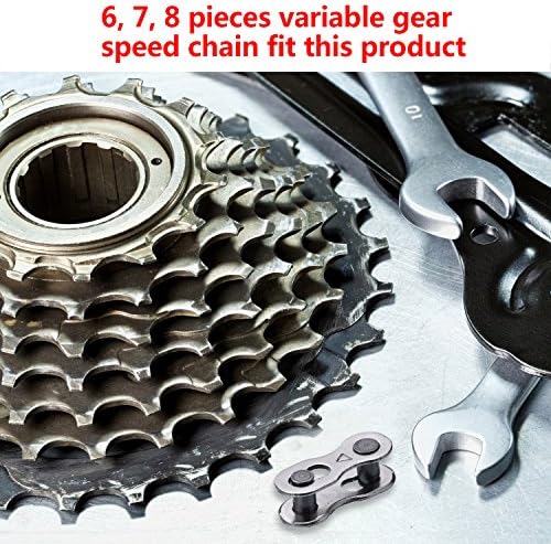 8 Pairs Bicycle Missing Link for 6, 7, 8, 9, 10 Speed Chain Master Link for Bicycle Chain Reusable Bike Parts, Silver