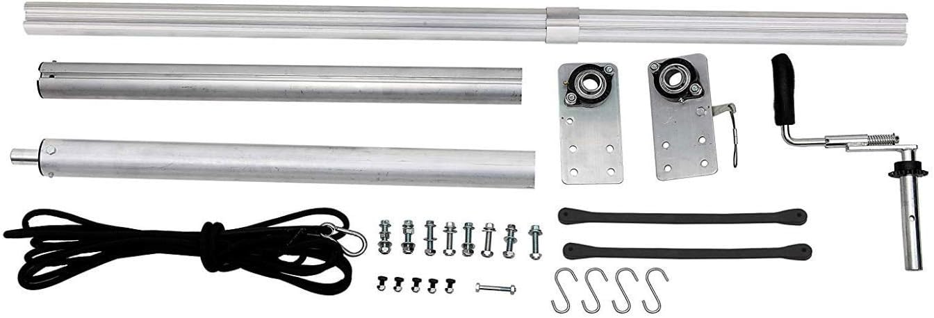Manual Truck and Trailer Hand Crank Tarp Kit w-wo Tarp (Hand Crank ONLY (NO TARP))