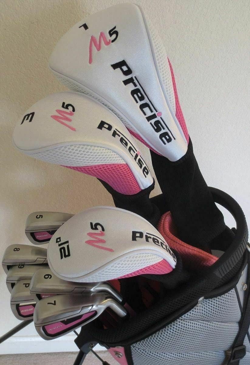 Ladies Right Handed Petite Complete Golf Set, White/Pink