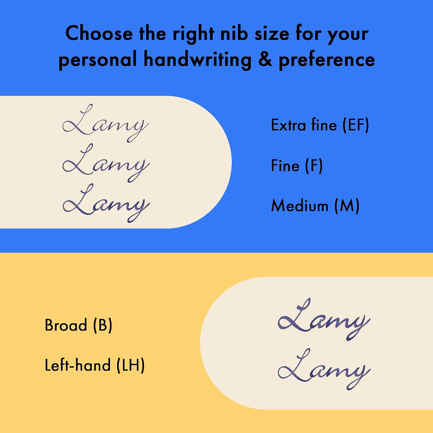 LAMY AL-star black - Fountain Pen with ergonomic grip & black Left-Handed steel nib (LH) in size M - lightweight aluminum body - including LAMY T 10 blue cartridge