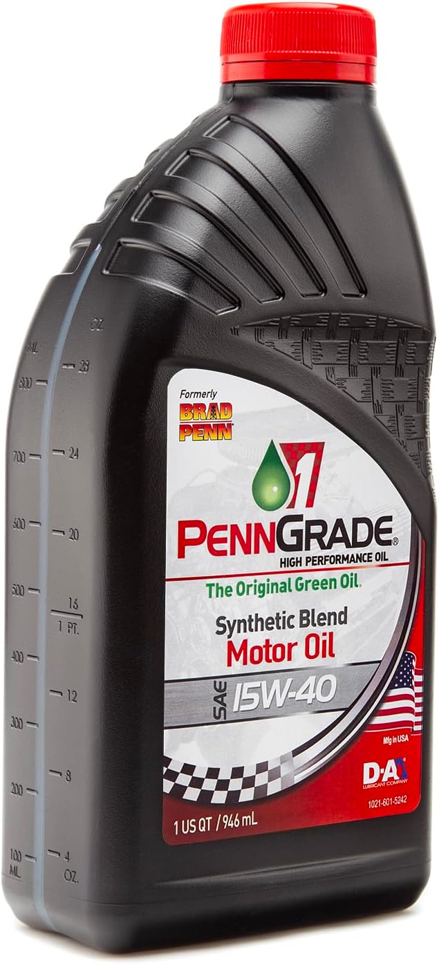 PENN GRADE 1 Synthetic Blend High Performance Oil SAE 15W-40 (1, Quart)