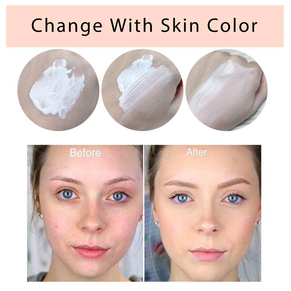 TLM Colour Changing Foundation, 2Pack Flawless Color Changing Foundation Makeup Base Moisturizing Liquid Foundation for Women, Concealer Cover
