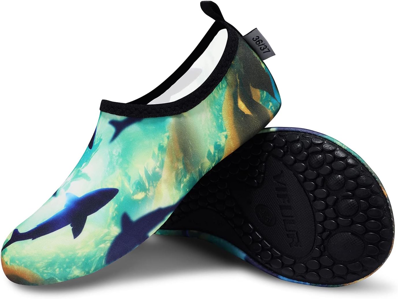 VIFUUR Water Shoes for Men Women Barefoot Quick Dry Aqua Socks Slip On | Lightweight, Breathable Upper, Flexible Sole, Drainage Design, Easy Slip-On Fit for Water Activities