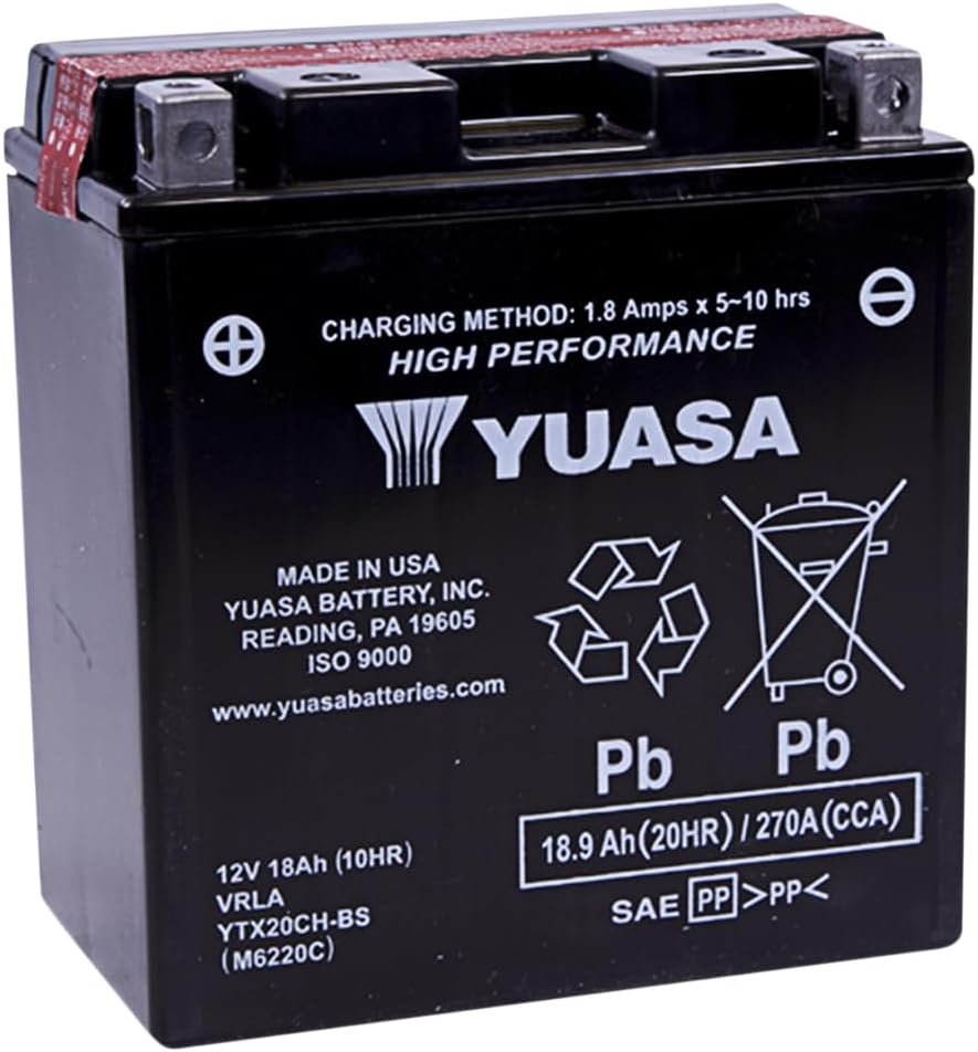 Yuasa Battery YTX20CH-BS - (YUAM6220C)