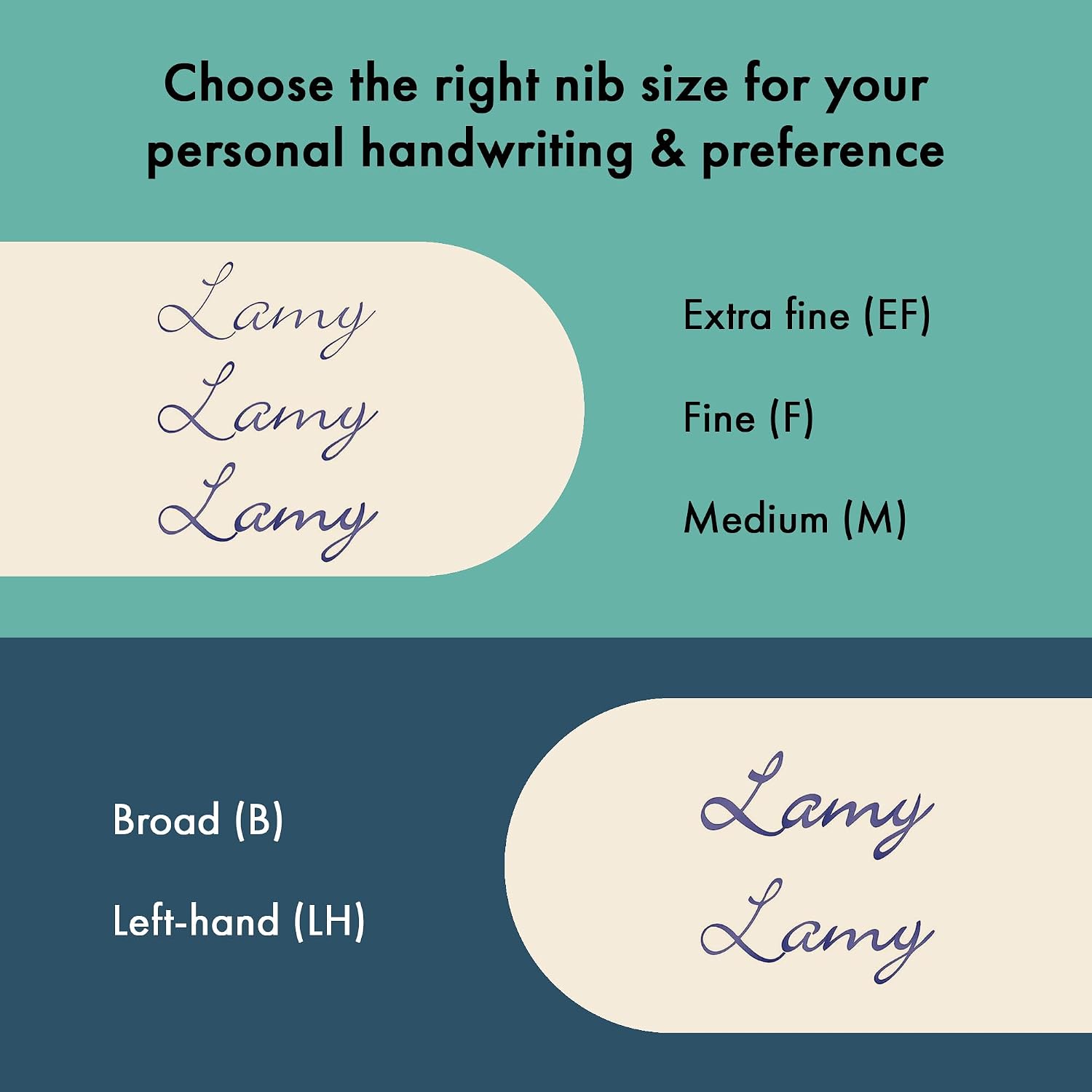 LAMY AL-star black - Fountain Pen with ergonomic grip & black Left-Handed steel nib (LH) in size M - lightweight aluminum body - including LAMY T 10 blue cartridge