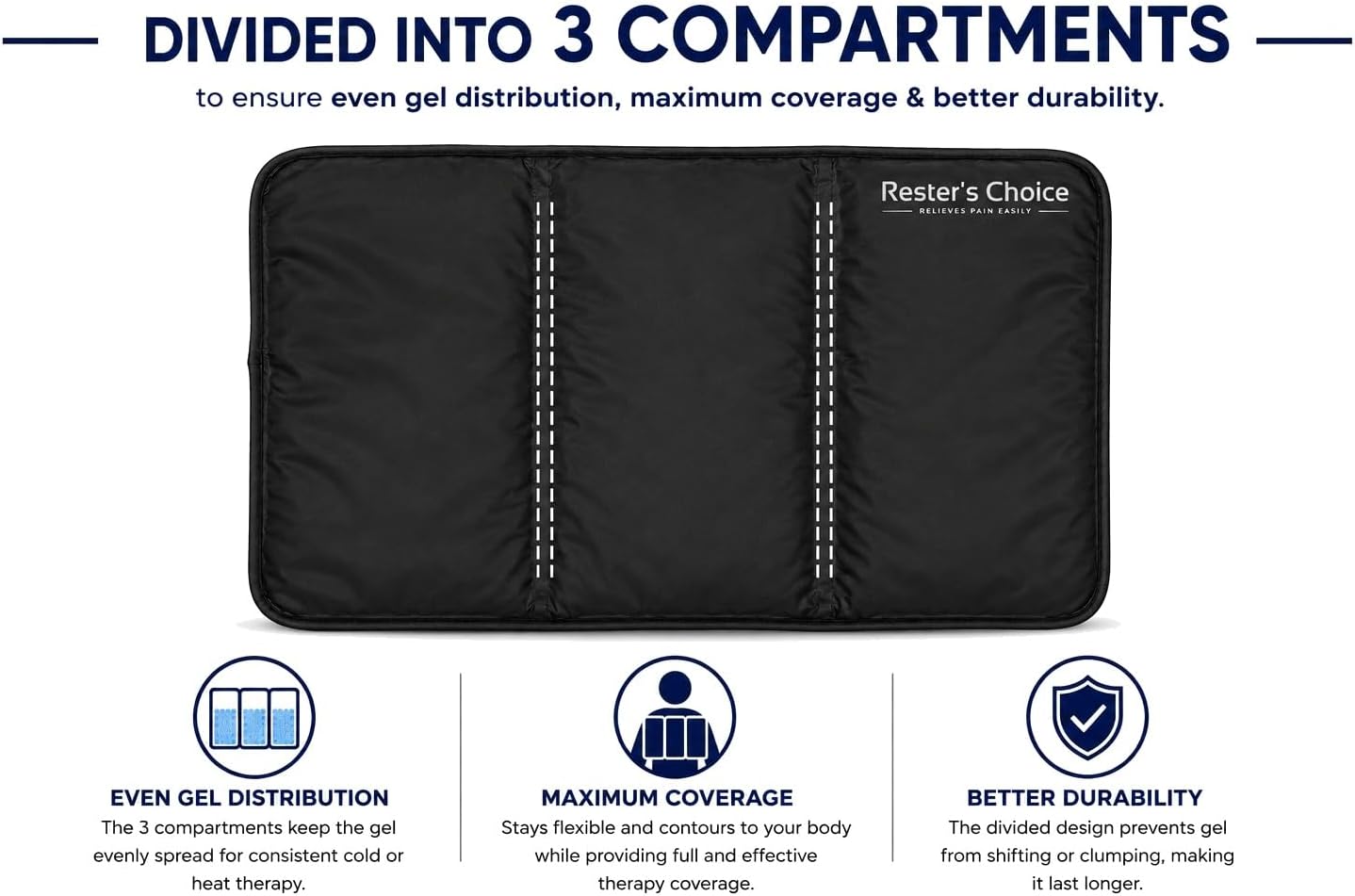 Gel Soft Flexible Ice Pack for Injuries Reusable - (Large: 11"x14.5") for Hip, Shoulder, Knee, Back - Comfy Cold Pack Compress for Swelling, Bruises, Surgery