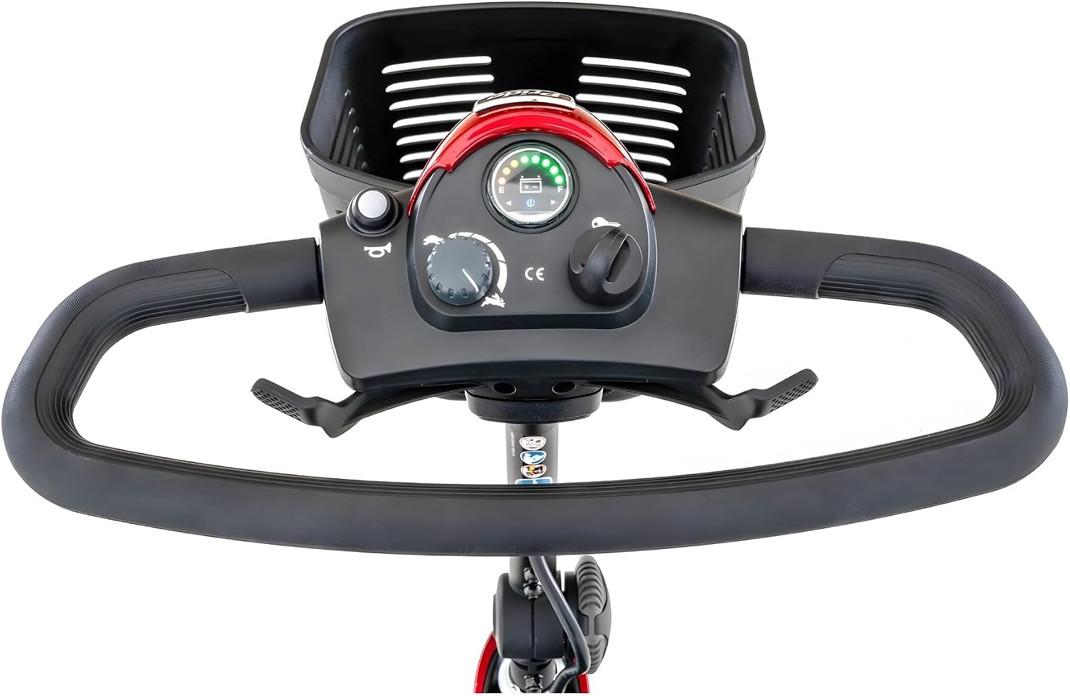 Pride Mobility Go Go Elite Traveller 3-wheel Scooter - Travel Mobility for Adults, 12 Ah Battery, 300 Lbs Weight Capacity, Red, Seat Dimensions - 17" W x 17" D - SC40E