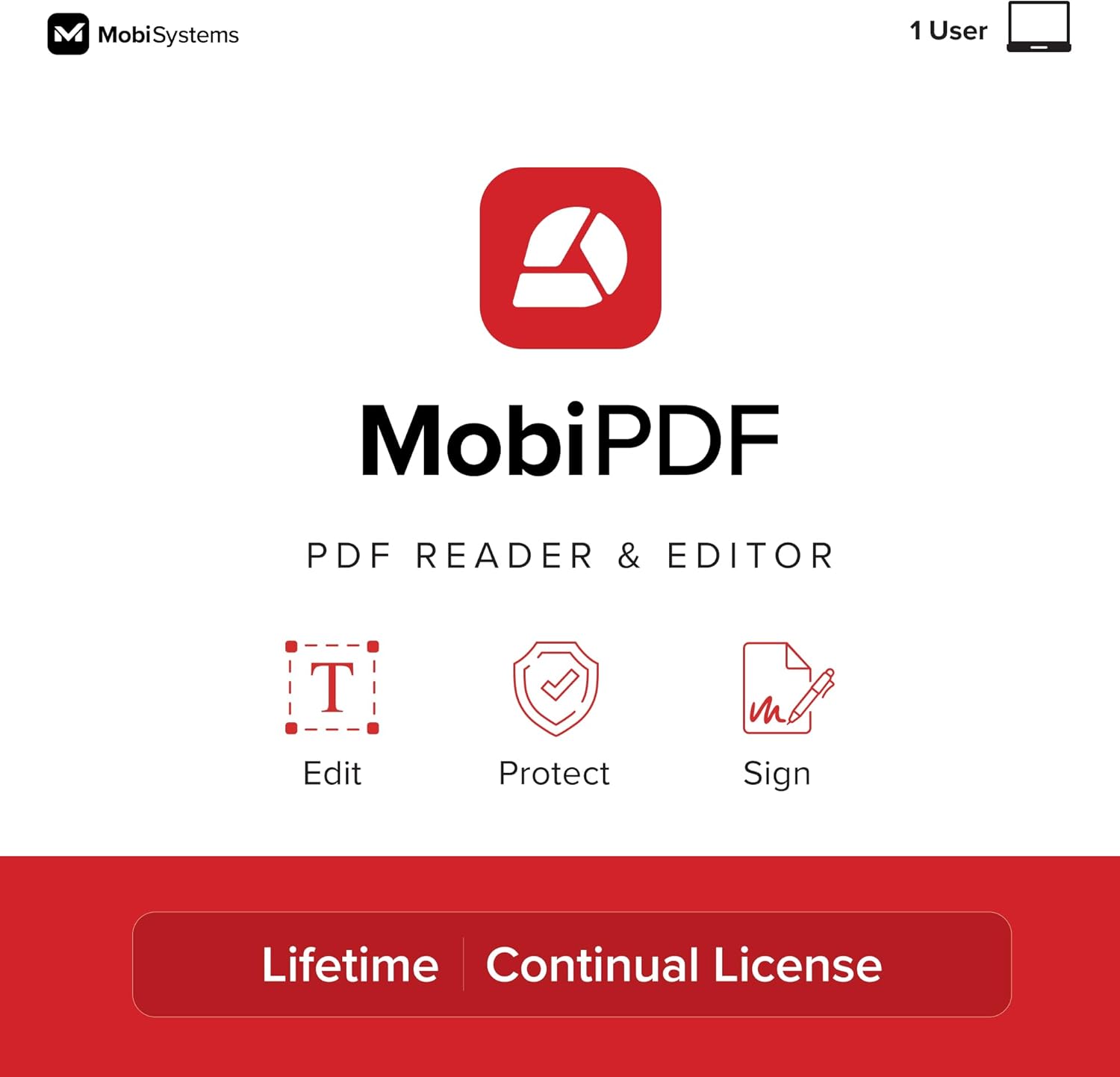 MobiPDF Lifetime - Professional PDF Editor for Windows | Edit, Sign & Convert PDFs | Best Adobe Acrobat Pro Alternative | Lifetime License
