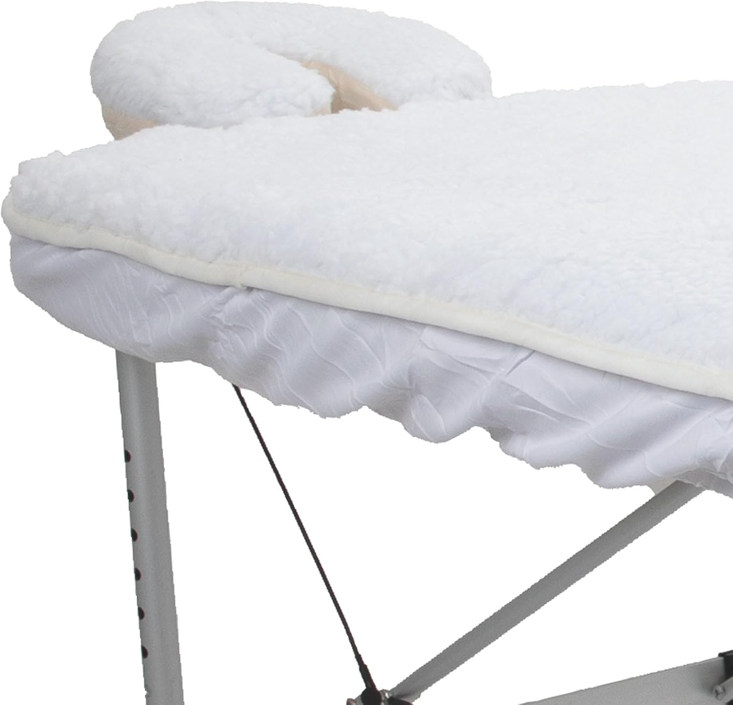 ForPro Fleece Massage Pad Set, 31Wx72L in, Hypoallergenic | for Massage Table Face Cradles, Face Rest Covers, Headrest Covers, Spa Cradle Covers, Salon & Spa Essentials