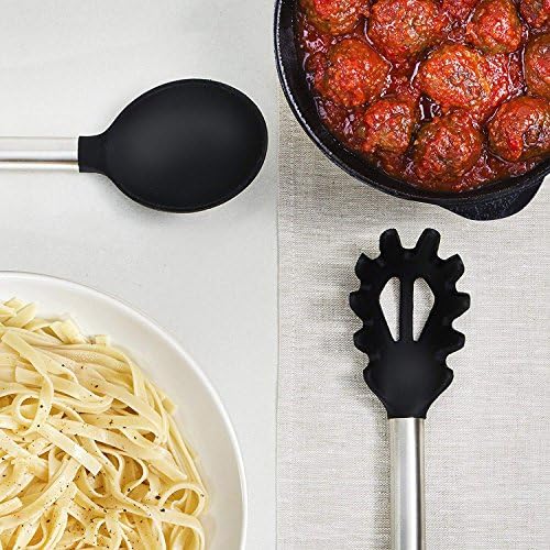 Kitchen Utensil Set-Silicone Cooking Utensils-33 Kitchen Gadgets & Spoons for Nonstick Cookware-Silicone and Stainless Steel Spatula Set-Best