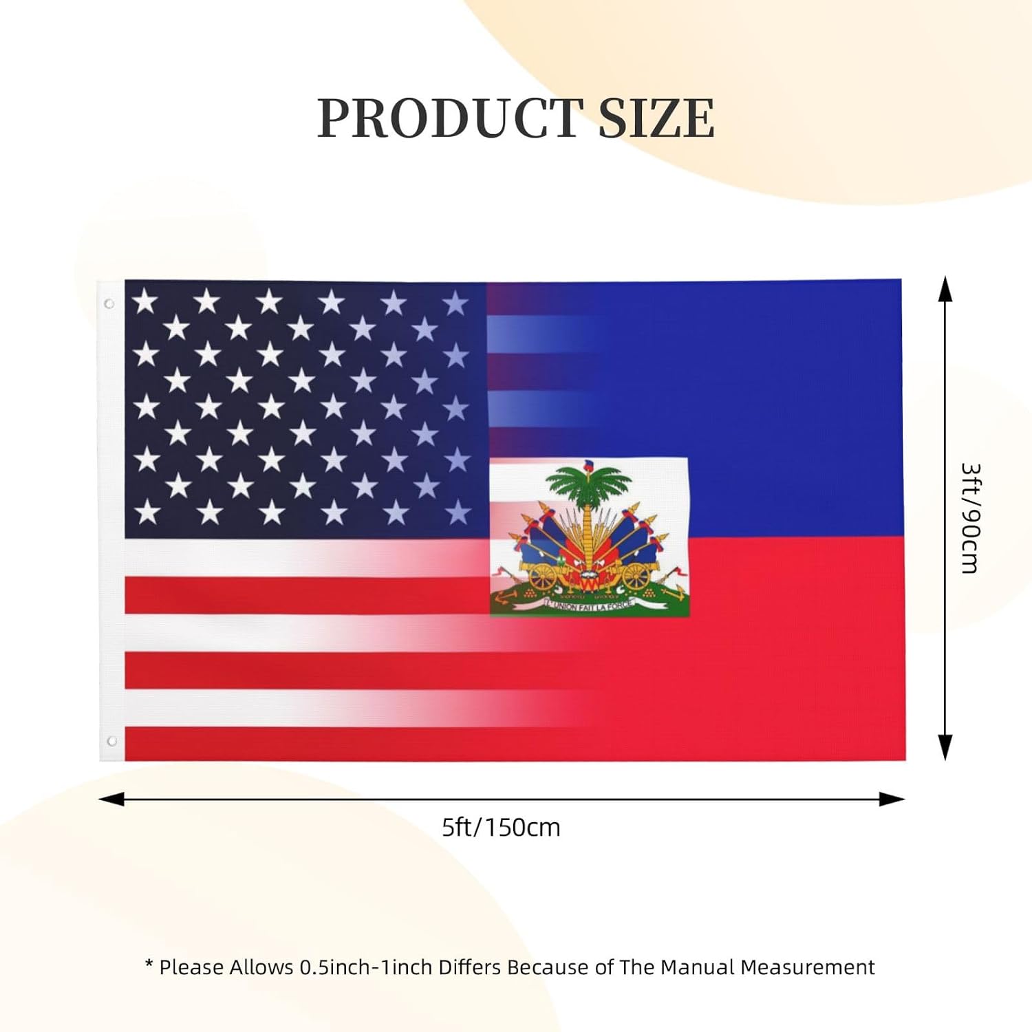 Nicaragua Nicaraguan And American Flag America USA 3x5 Ft Indoor Outdoor Decor Banner National Flags for Garden Yard Car Outside Decoration