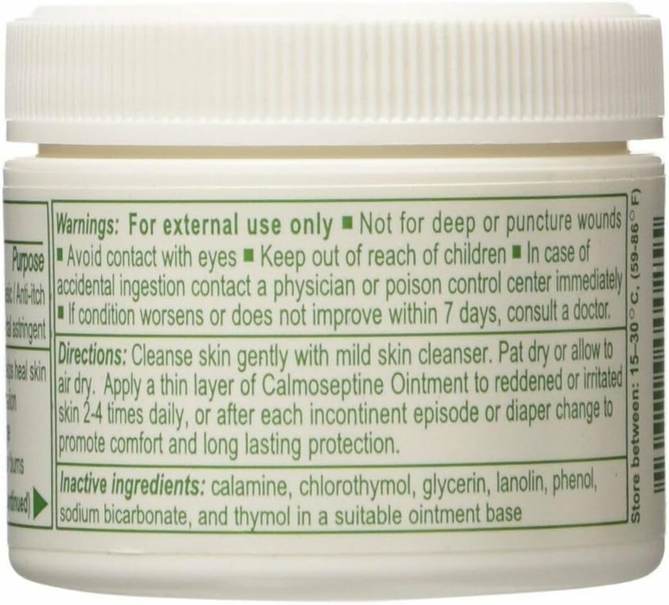 Calmoseptine Ointment - 2.5 Oz Jar Each (Pack of 3)