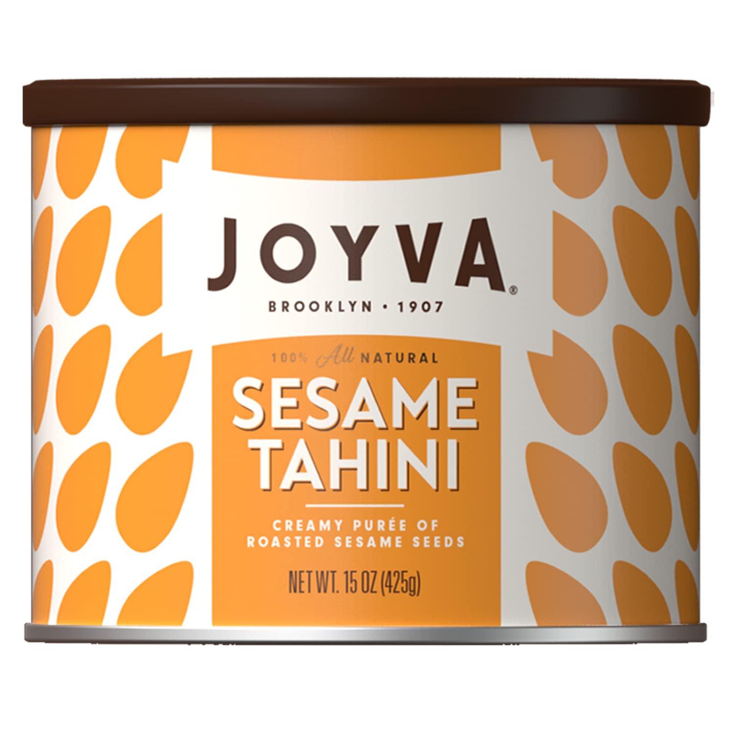 Joyva Sesame Tahini | Roasted Sesame Seed Puree | 15 oz | Smooth & Creamy