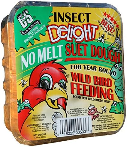 C&S CS12553 11.75 Oz Hot Pepper Delight Wild Bird No Melt Suet Dough
