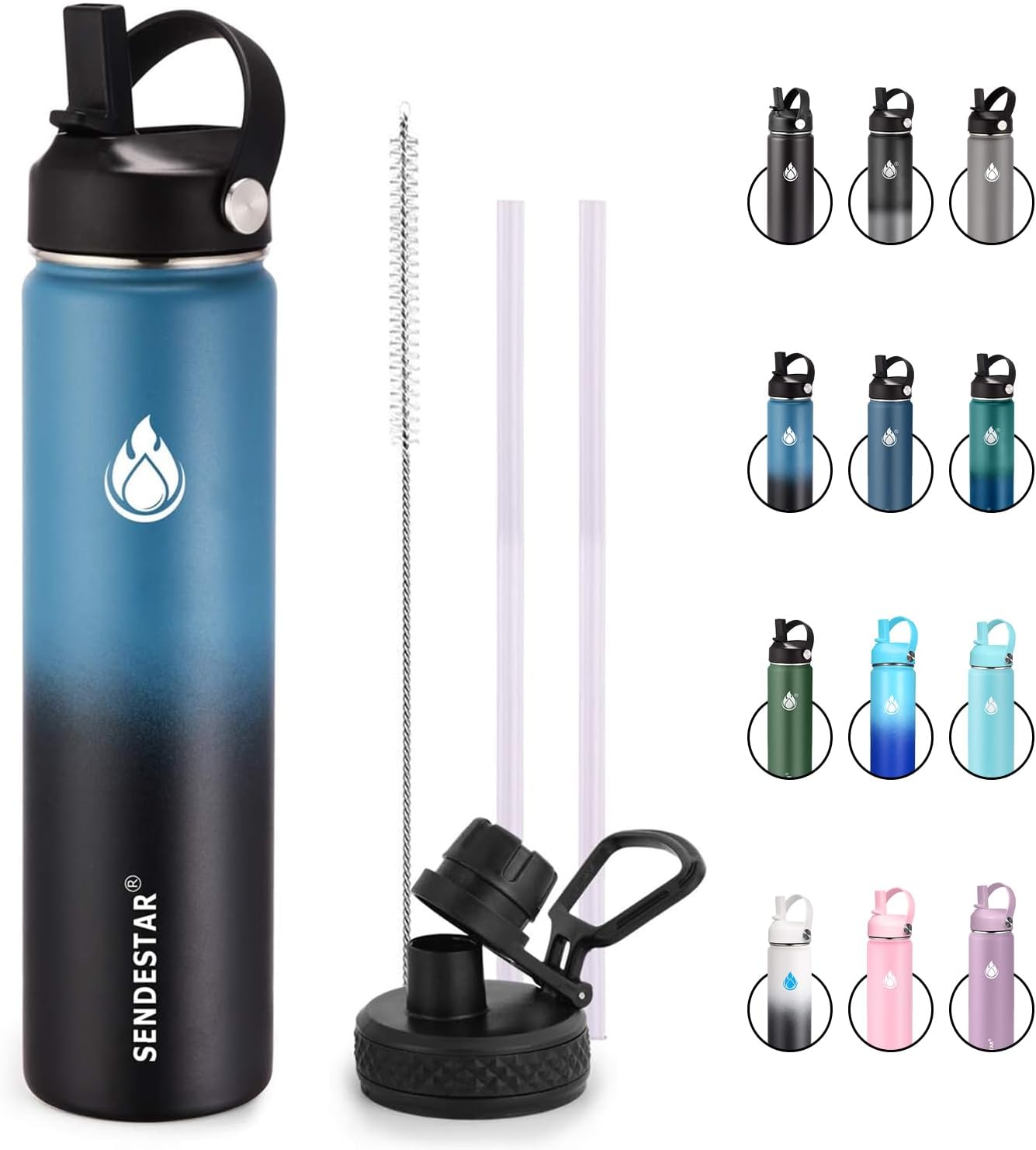 SENDESTAR Insulated Water Bottle 24 oz