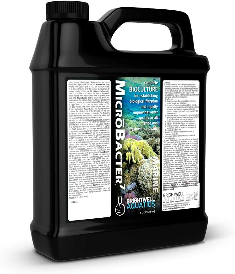 Brightwell Aquatics MicroBacter7 Biological Filter Bioculture Aid, 500 ml