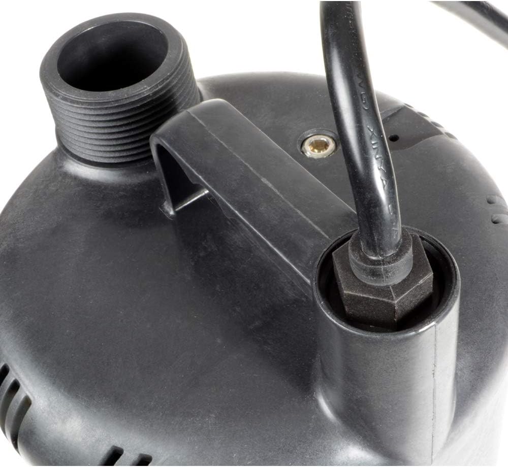 ECO-FLO Products SUP55 Manual Submersible Utility Pump, 1/4 HP, 1,980 GPH