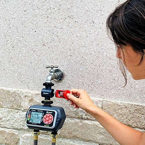 Eden 20138 Inline Water Filter for Garden Hoses and Tools - Anti-Rust, 50 Mesh Stainless Steel Screen, Easy Install, High Flow 11 GPM