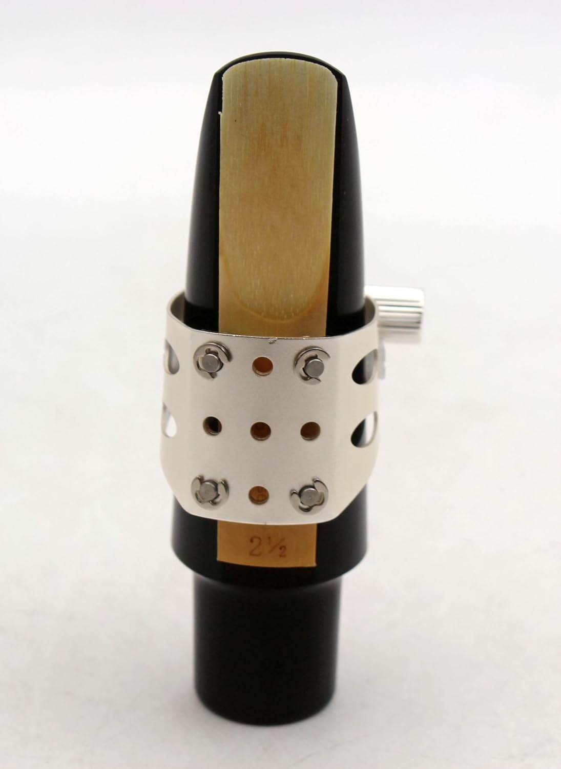 Eastern Music Saxophone Hard rubber mouthpiece Soprano alto Tenor metal ligature Ligature cap (Sandblust gold, Tenor MPC)