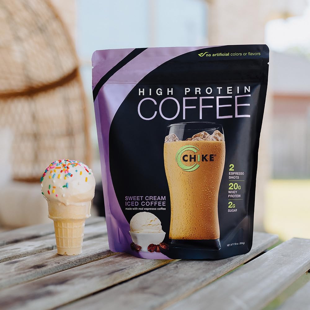 Chike Mocha High Protein Iced Coffee, 20 G Protein, 2 Shots Espresso, 1 G Sugar, Keto Friendly and Gluten Free, 14 Servings (15.3 Ounce)