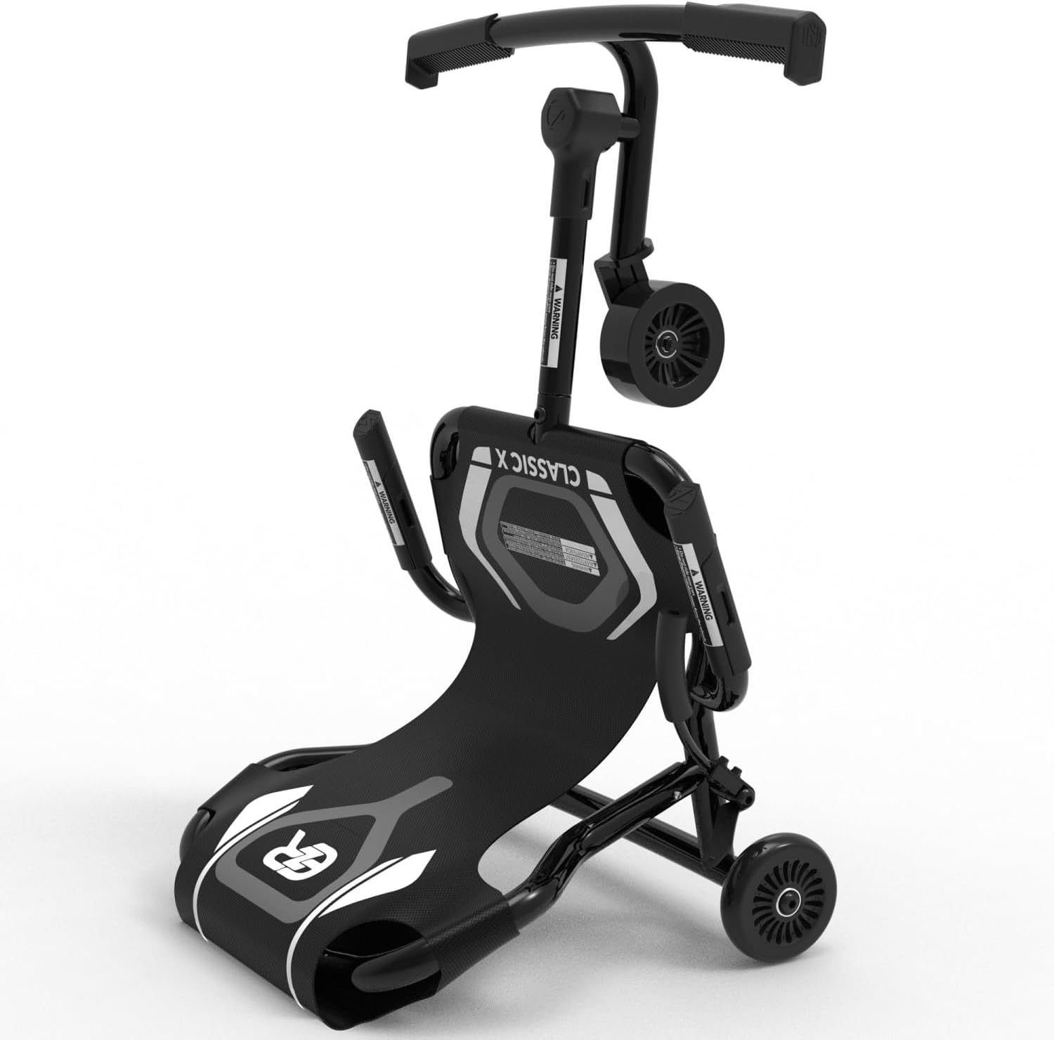 EzyRoller Classic X Ride On Toy for Kids, Ages 3-12, Up to 154 lbs - Black
