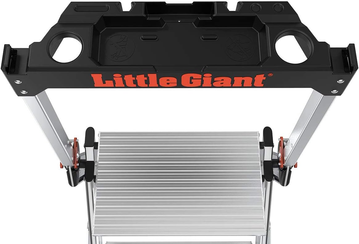 Little Giant Ladders, Jumbo Step, 2-Step, 2 foot, Step Stool, Aluminum, Type 1AA, 375 lbs weight rating, (11902)