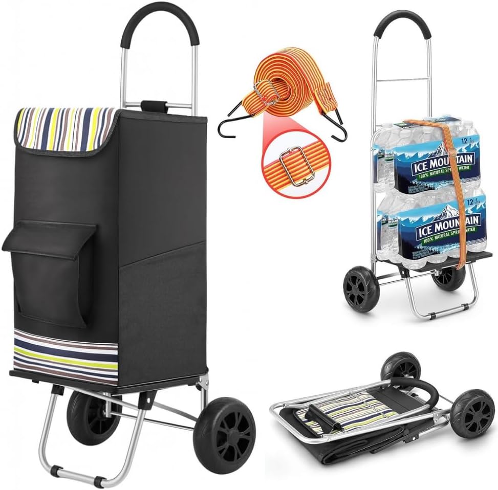 Shopping Cart, Super Loading Grocery Trolley, 220 lbs Capacity