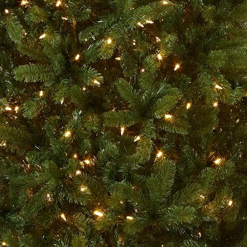 National Tree Company 7.5ft Pre-Lit Downswept Douglas Fir Christmas Tree | 750 LED Lights, 1,867 Tips, 10 Light Functions, PowerConnect, Foot Pedal, Includes Stand, Artificial, Green