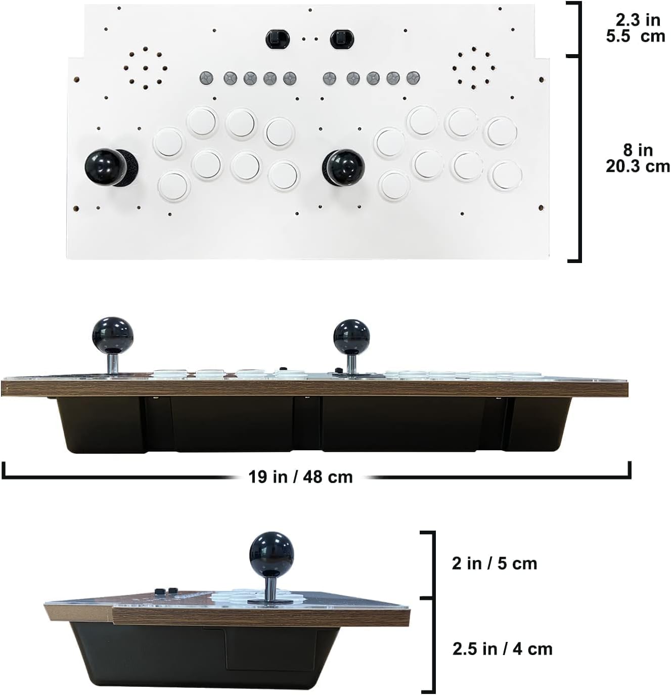 Mini Retro Console Fighting Stick for Arcade1Up Cabinet