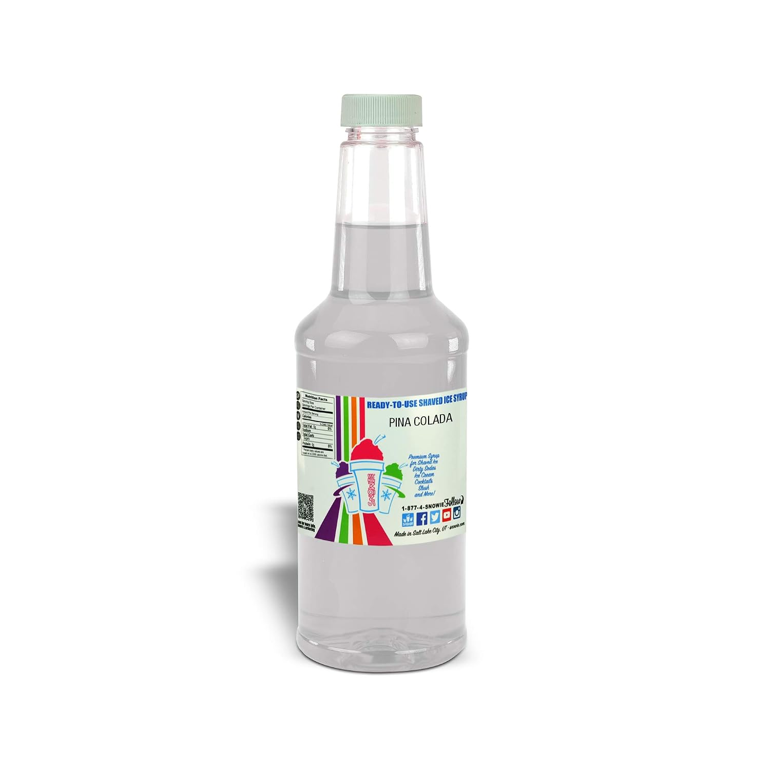SNOWIE Ready to Use Shaved Ice Snow Cone Syrup - Gallon (Cotton Candy Pink)