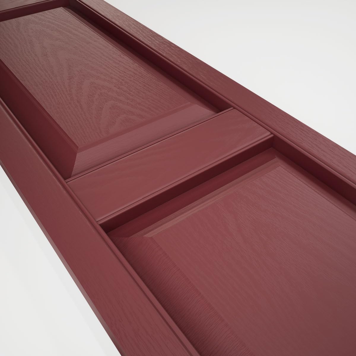 Mid America 00021247002 Standard Size Williamsburg Double Panel Vinyl Shutters, w/Installation Shutter-Lok's & Matching Screws (Per Pair), 002, 12"W x 47"H, Black