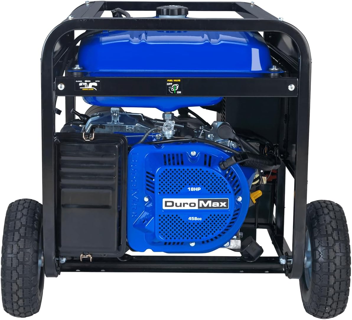 DuroMax XP12000EH 12,000-Watt Dual Fuel Portable Generator – Gas & Propane, Electric Start, Whole Home Backup Power, Transfer Switch Ready, RV & Emergency Ready