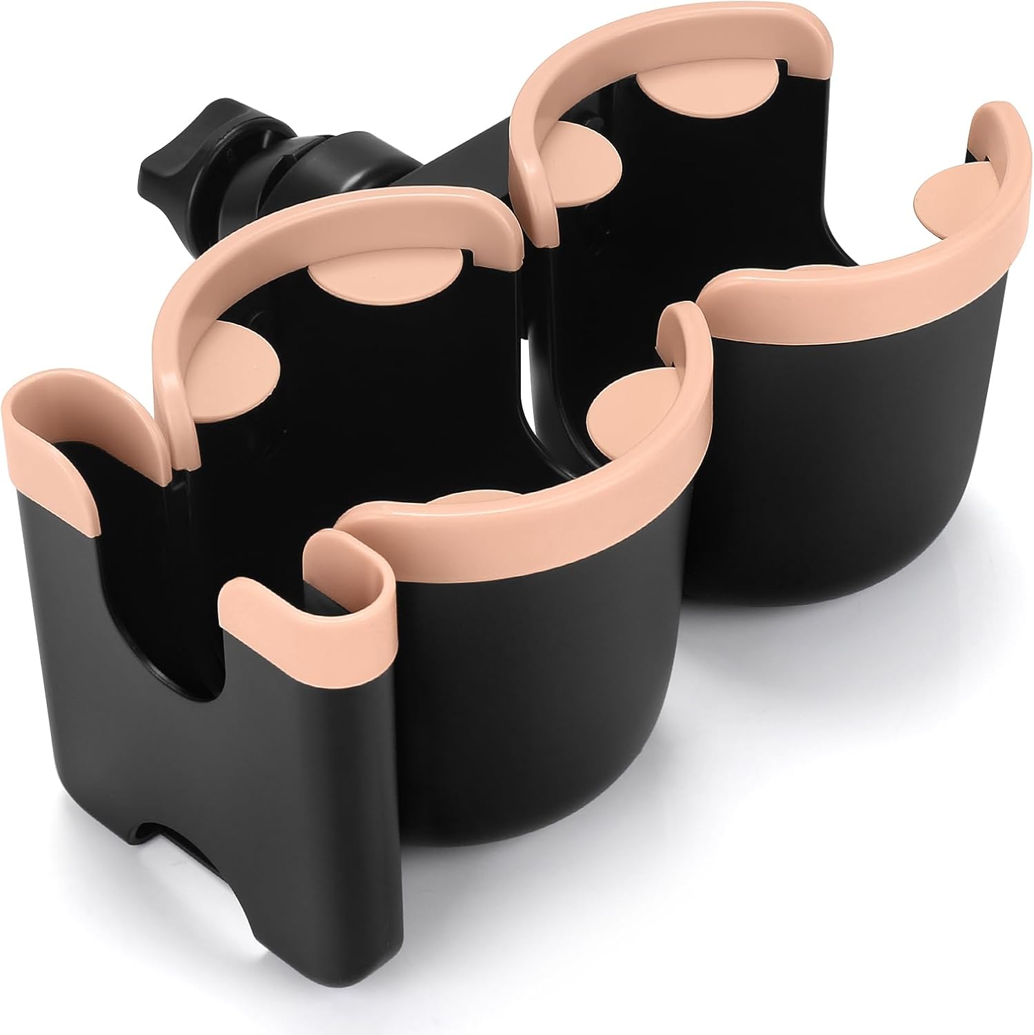 Accmor Stroller Cup Holder with Phone Holder, Bike Cup Holder, Universal Cup Holder for Uppababy Nuna Strollers, 2-in-1 Drinks Holder for Walker
