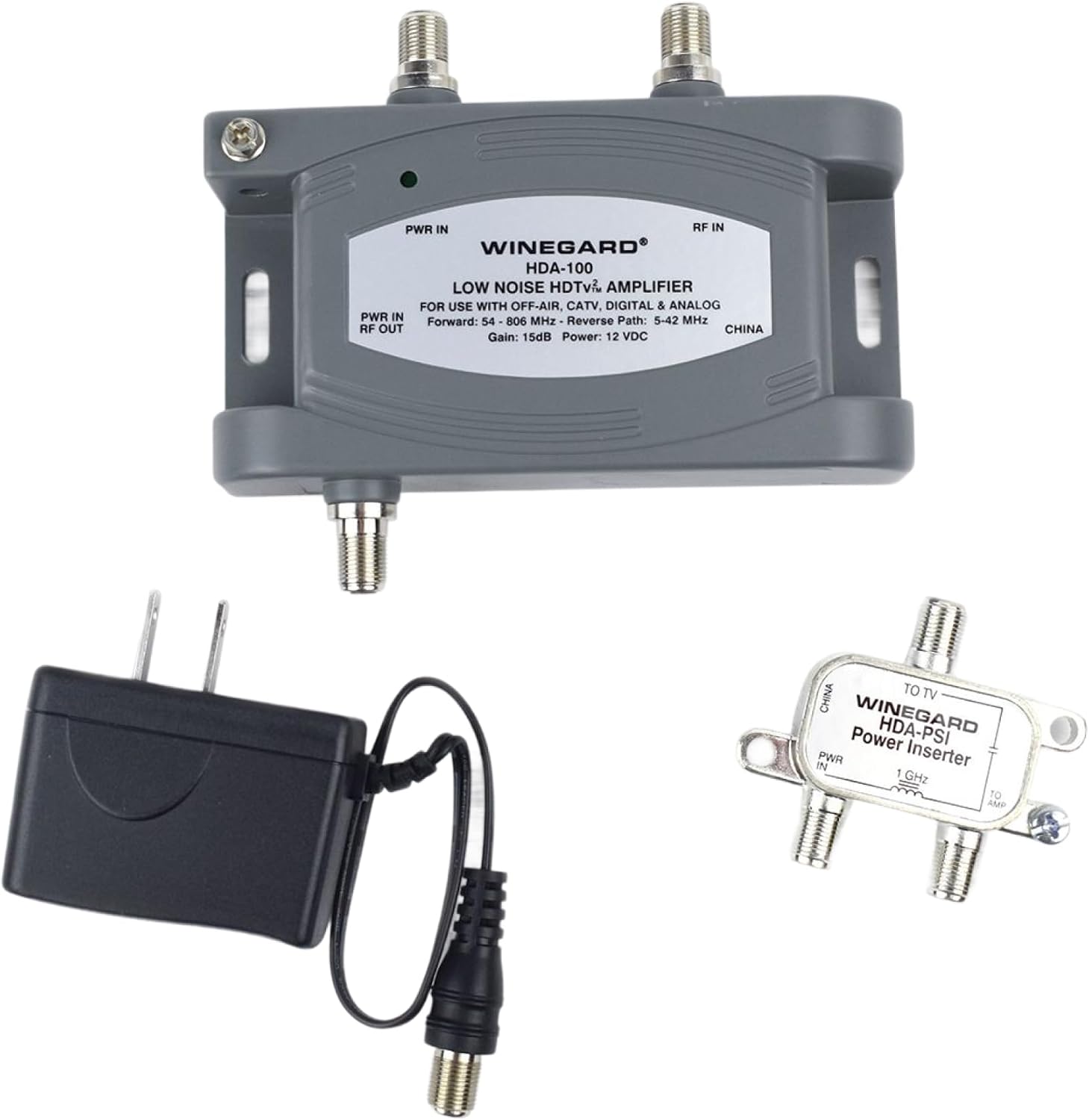 Winegard HDA-100 Distribution Amplifier 5-1000 Mhz 15dB, One Size