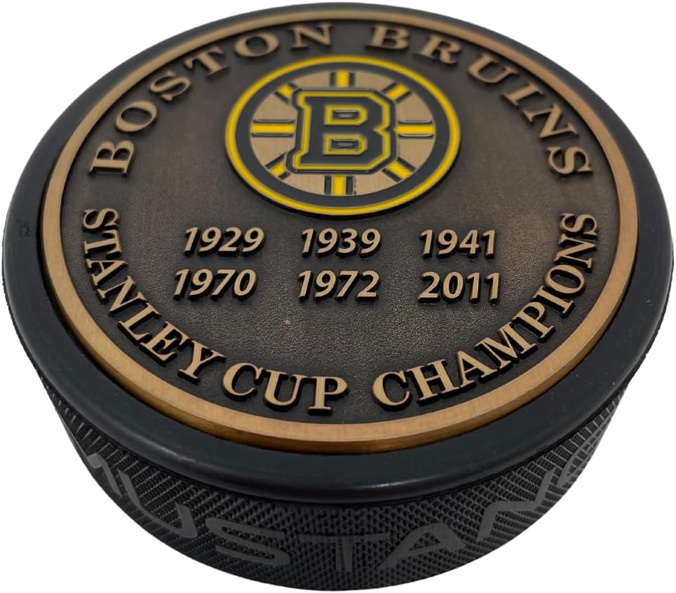 Sports Decor Stanley Cup Years Gold Medallion Puck
