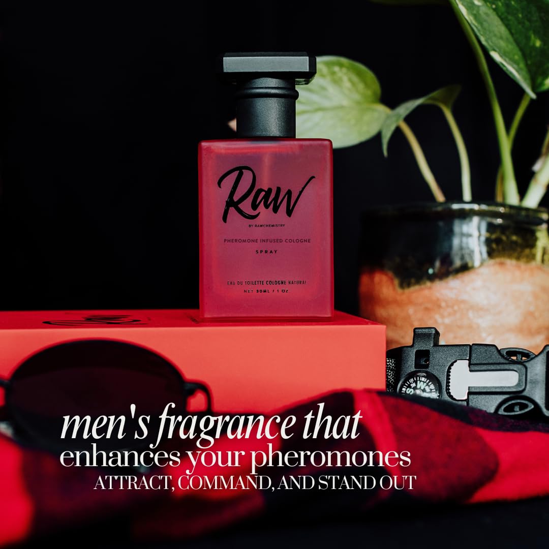 RawChemistry Raw Pheromone Infused Men’s Cologne, 1 oz Spray – Long-Lasting