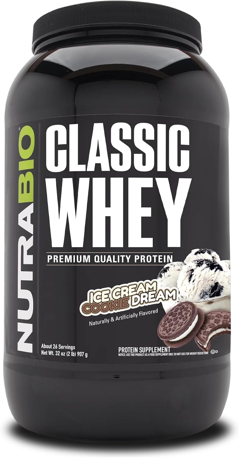 NutraBio Classic Whey Protein Powder- 25G of Protein Per Scoop - No Fillers, Artificial Colors, Preservatives - Chocolate Milkshake, 2 Pounds