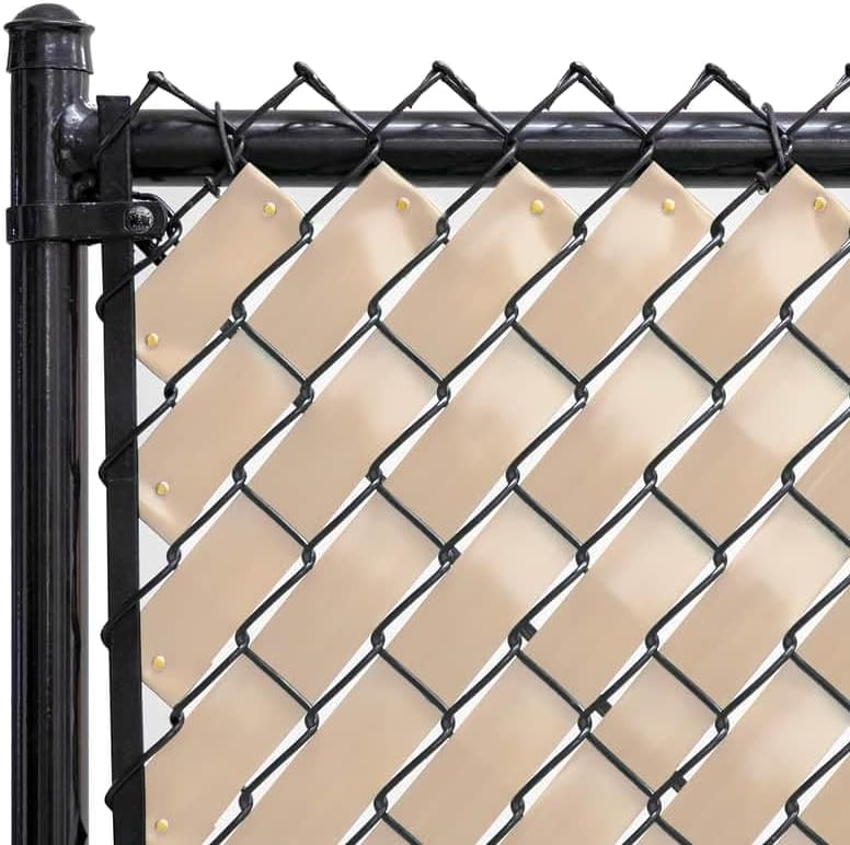 Chain Link Fence Privacy Tape 250 ft (40 SqFt) (Arctic White) | Gardening, Outdoor Wall, Balcony, Patio, Yard, Injury Prevention, Safety Fence Cover for Dog, Other Pet Hedge Slats
