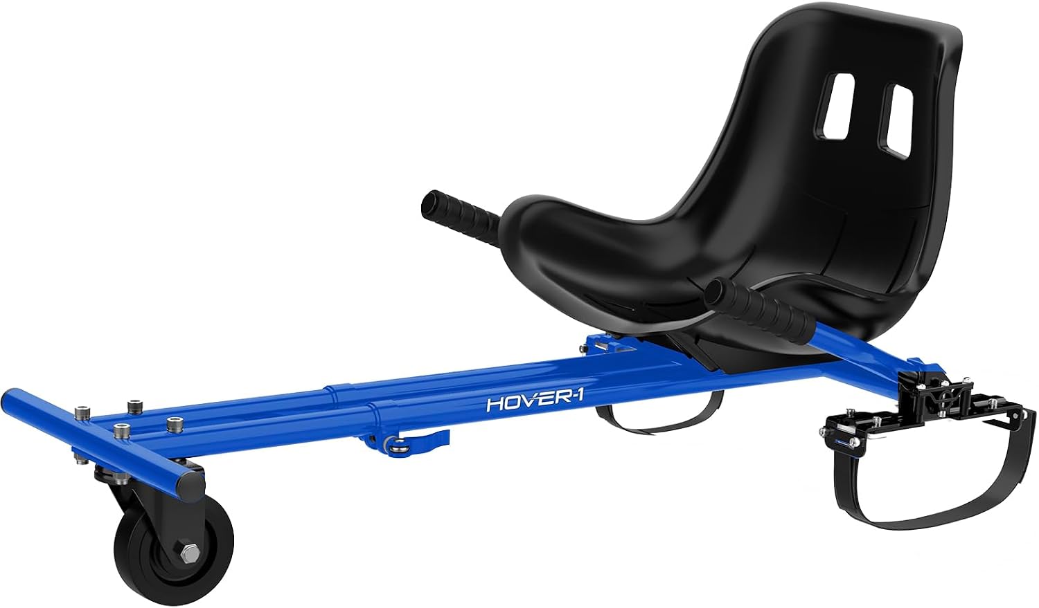 Hover-1 Buggy Hoverboard Attachment - Compatible with Most 6.5" & 8" Electric Hoverboards, Hand-Operated Rear Wheel Control, Adjustable Frame & Straps