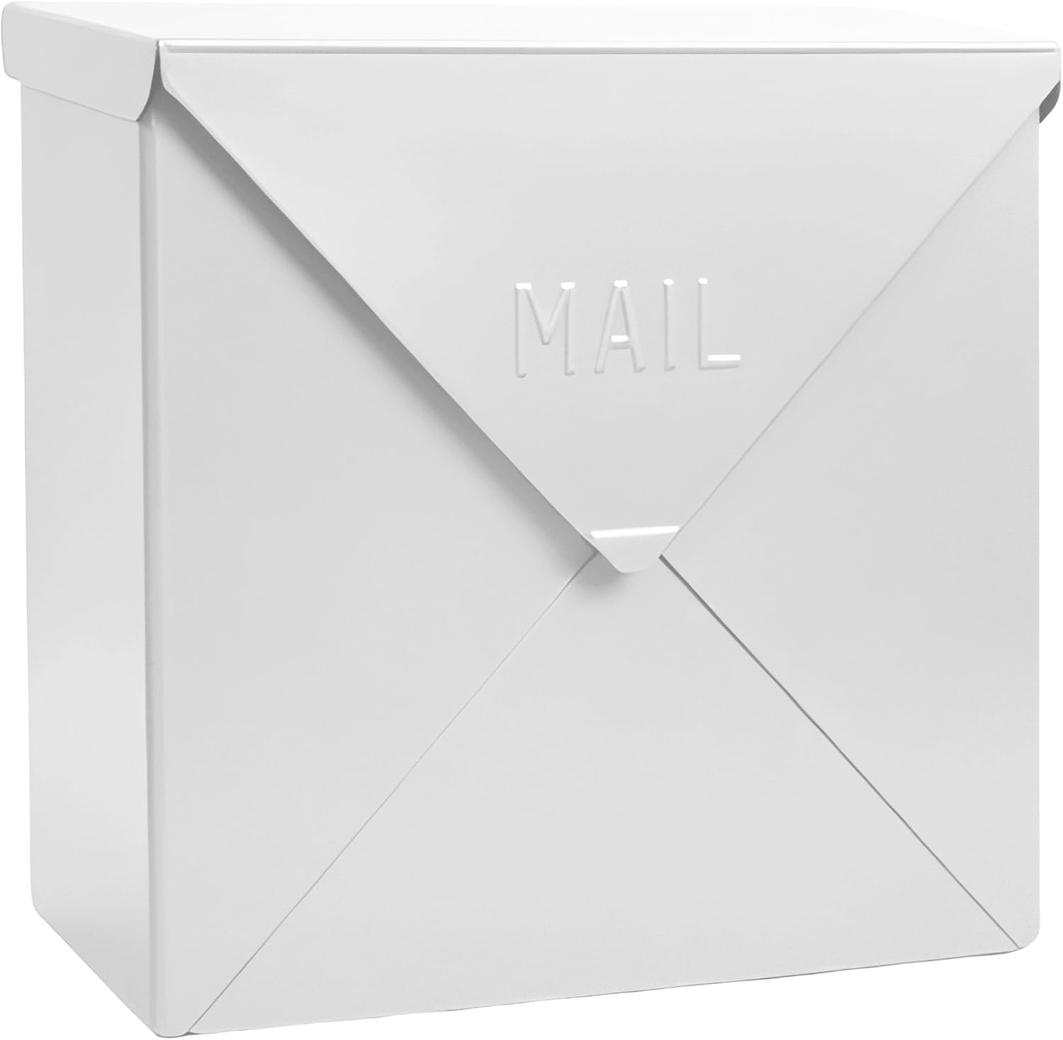 NACH Mailboxes for Outside Wall Mount, 10 x 10 x 4 inch Black Mailbox, Waterproof Mailboxes for Outside - Chicago Style Mail Box